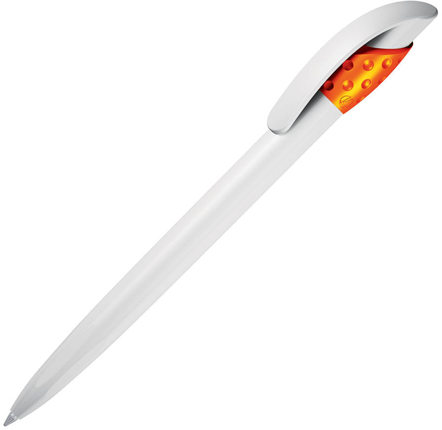Артикул: H410/05 — GOLF, ручка шариковая, оранжевый/белый, пластик