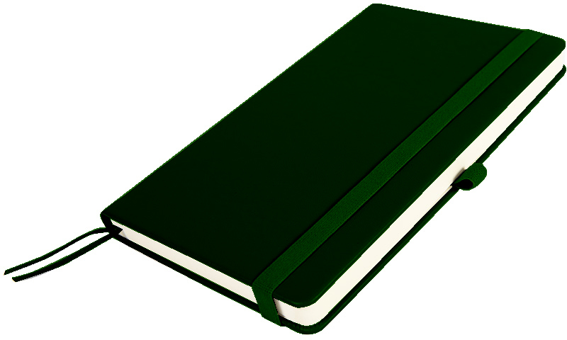 Артикул: H21220/17 — Бизнес-блокнот GLORI, A5, темно-зеленый, твердая обложка, в линейку