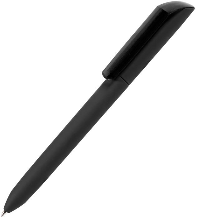 Артикул: H29418/35 — Ручка шариковая FLOW PURE,черный корпус/прозрачный клип, покрытие soft touch, пластик