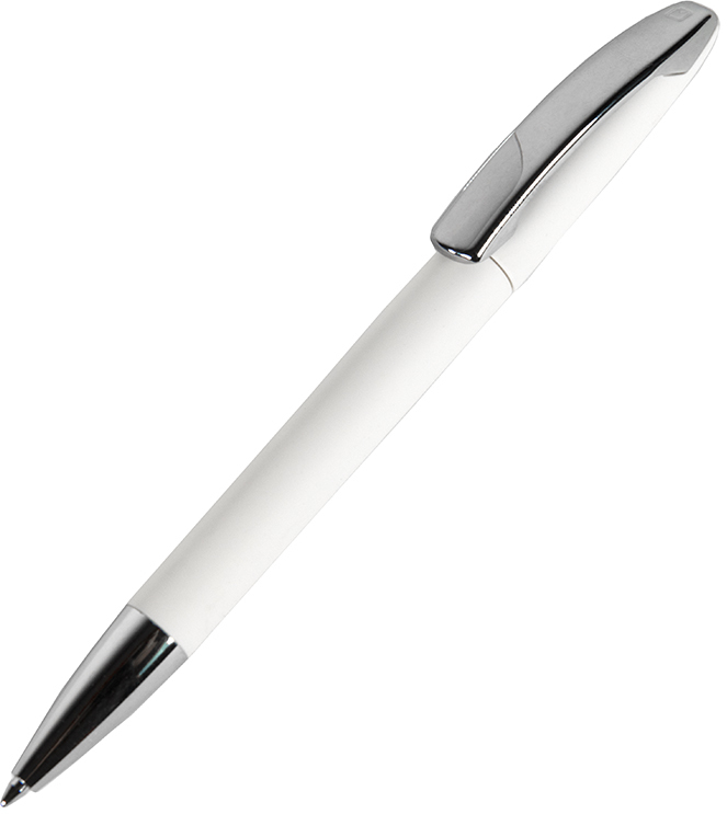 Артикул: H29443/01 — Ручка шариковая VIEW, белый, покрытие soft touch, пластик/металл