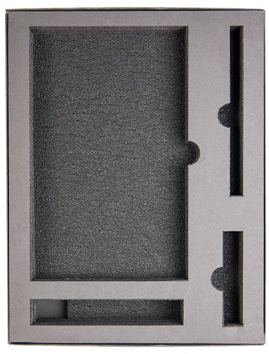 Артикул: H21010 — Коробка "Fancy", сливбокс, размер 20*29*4.5 см, картон серый,300 гр. ложемент изолон