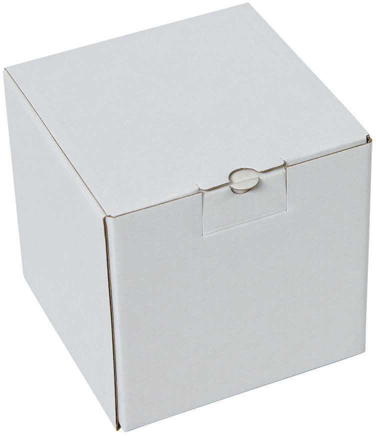 H21000/01 - Коробка подарочная для кружки, размер 11*11*11 см., микрогофрокартон белый