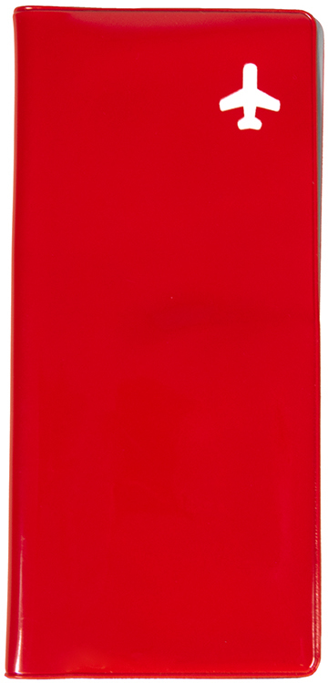 Артикул: H343928/08 — Обложка для тревел-документов "Flight" 10,3 x 21,8 см, ПВХ, красный