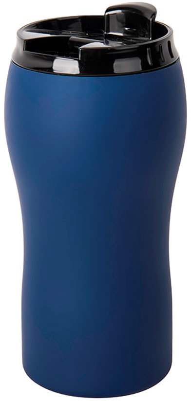 Артикул: H28001/24 — Термокружка вакуумная  "Velvet";  380 мл;  синий; металл/пластик