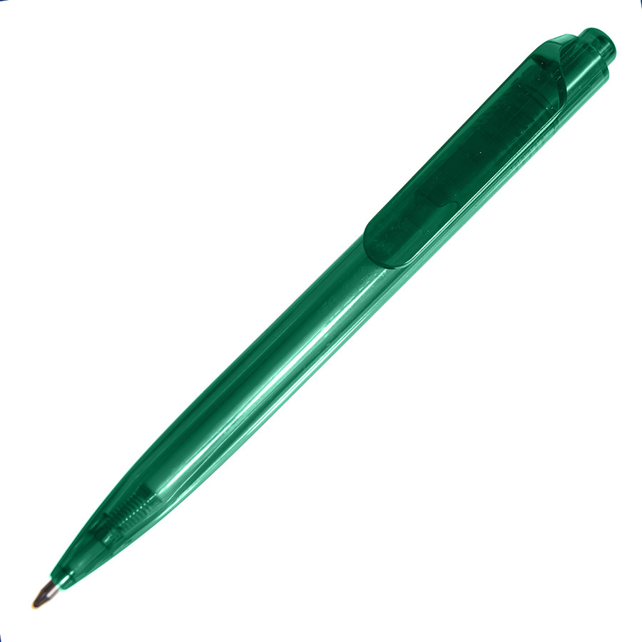 Артикул: H38016/15 — Ручка шариковая N16, зеленый, RPET пластик, цвет чернил синий