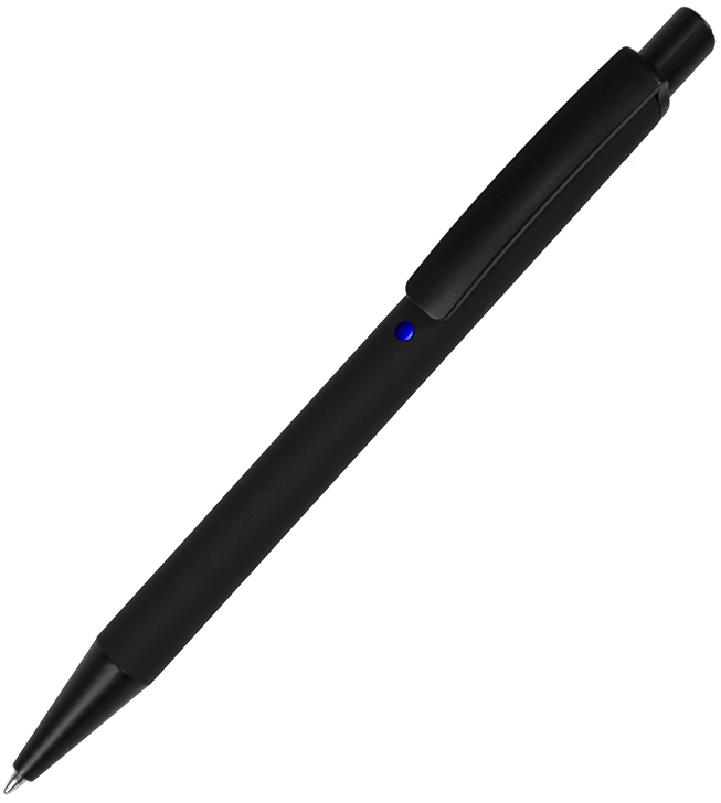Артикул: H40501/35/24 — ENIGMA, ручка шариковая, черный/синий, металл, пластик, софт-покрытие