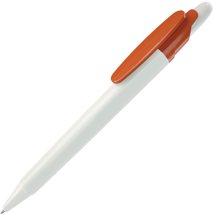 Артикул: H500/05 — OTTO, ручка шариковая, оранжевый/белый, пластик