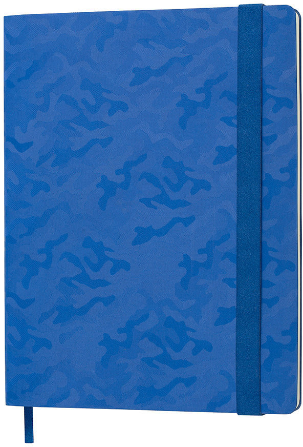 Артикул: H21228/25 — Бизнес-блокнот Tabby Biggy, гибкая обложка, в клетку, синий
