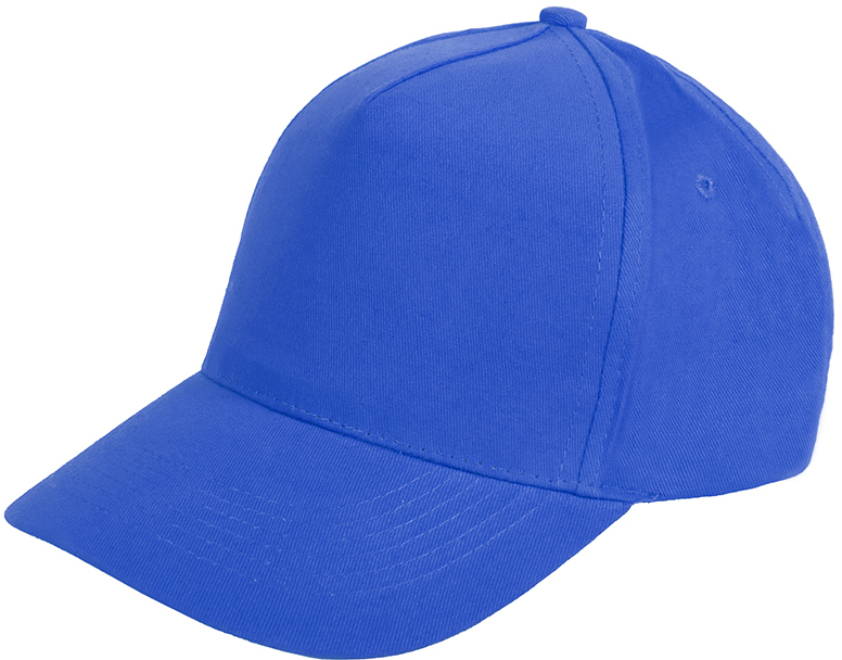 Артикул: H19402/241 — Бейсболка "Optima S", 5 клиньев, металлическая застежка; ярко-синий; 100% хлопок; плотность 175 г/м2