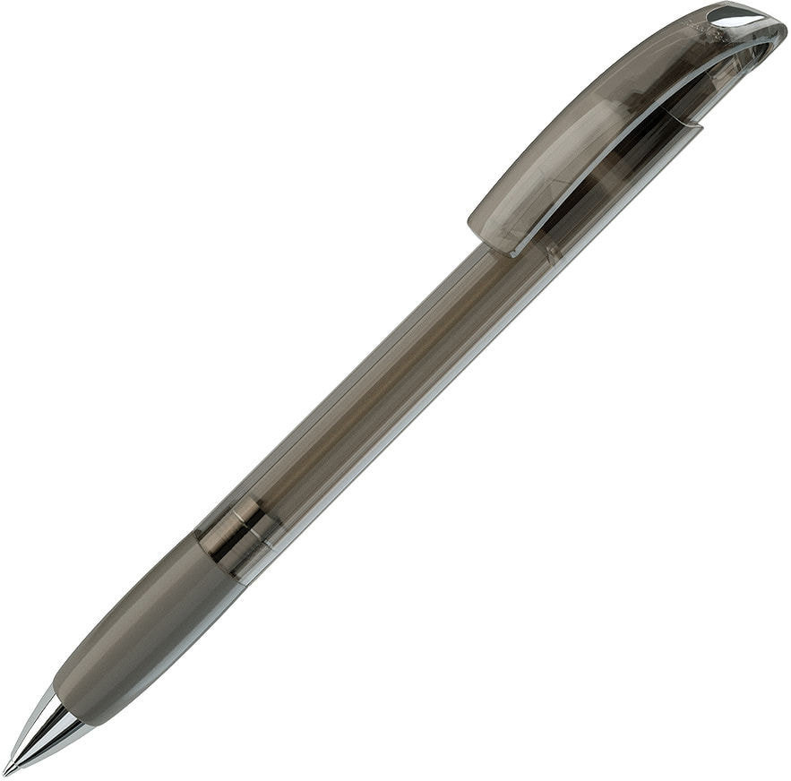 Артикул: H152/48/95 — NOVE LX, ручка шариковая с грипом, прозрачный серый/хром, пластик