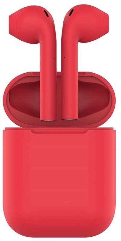 Артикул: H36720/08 — Наушники беспроводные с зарядным боксом TWS AIR SOFT, цвет красный