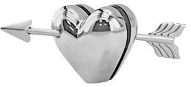 Артикул: H3115 — Мемо-холдер "Сердце"; 8х3,8х3,5 см; металл; лазерная гравировка