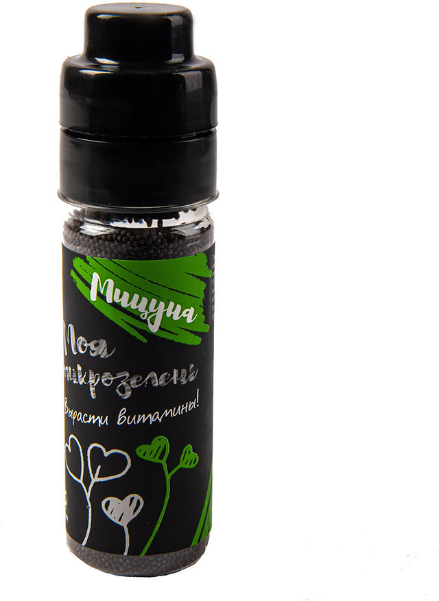Артикул: H33811 — Семена мицуны «Моя микрозелень», бутылка с дозатором 75 гр
