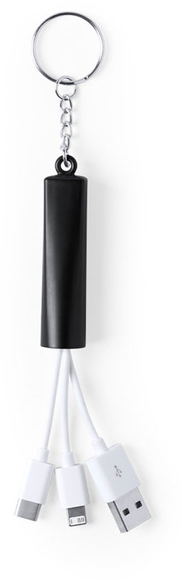Артикул: H345956/35 — Кабель для зарядки с подсветкой ZAREF, черный, пластик