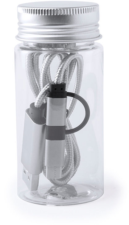 Артикул: H346177/30 — Провод для зарядки DRIMON в банке, серый, пластик