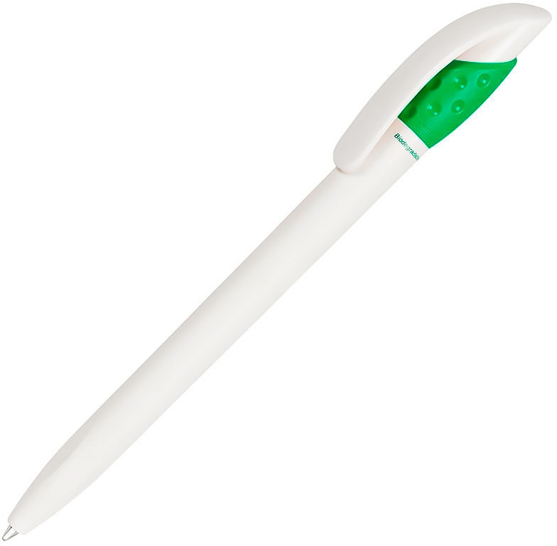 Артикул: H415/18 — Ручка шариковая GOLF GREEN, белый/зеленый, пластик