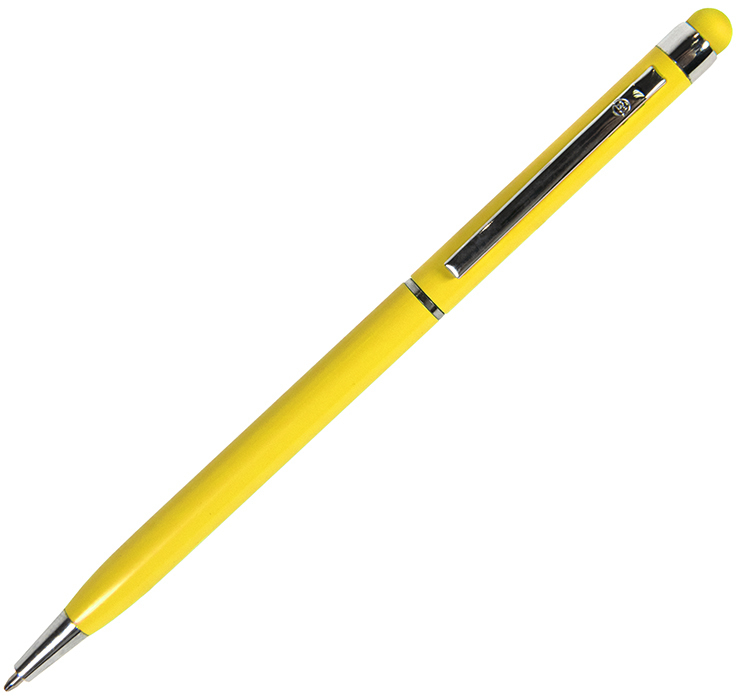 Артикул: H1102/03 — TOUCHWRITER, ручка шариковая со стилусом для сенсорных экранов, желтый/хром, металл