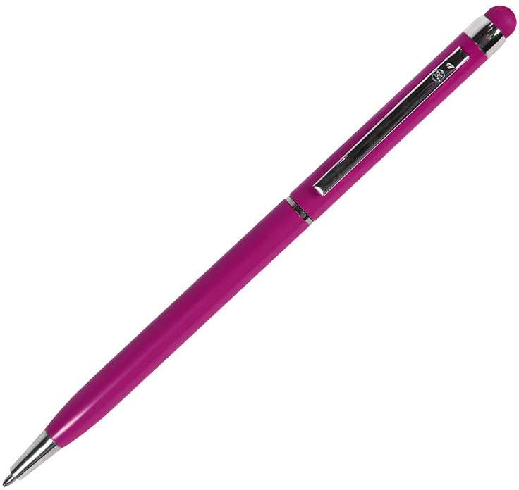 Артикул: H1102/10 — TOUCHWRITER, ручка шариковая со стилусом для сенсорных экранов, розовый/хром, металл