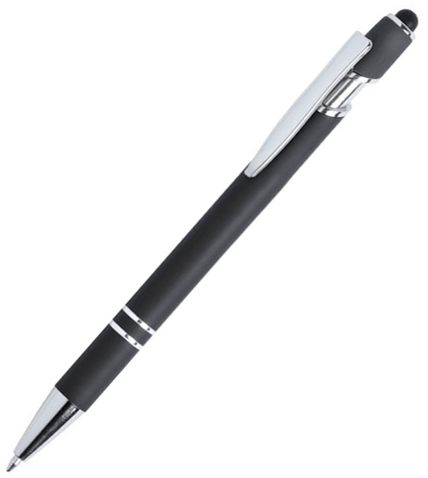 Артикул: H346367/35 — LEKOR, ручка шариковая со стилусом, черный, металл