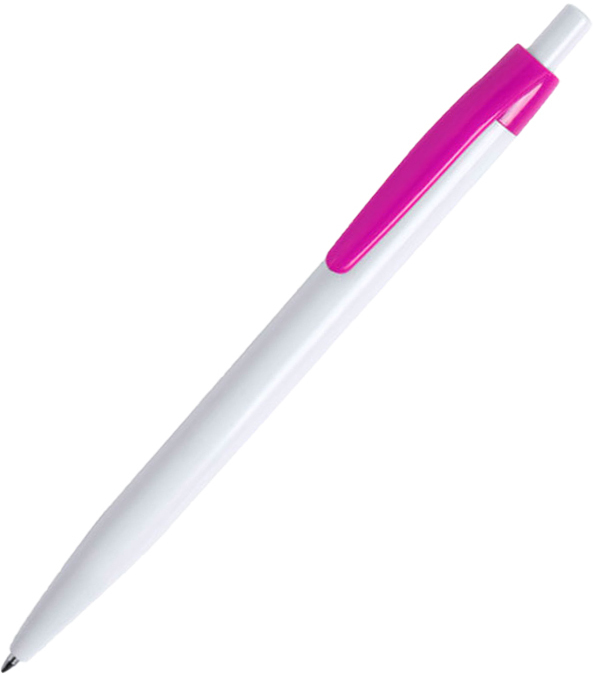 Артикул: H346410/01/10 — KIFIC, ручка шариковая, белый/розовый, пластик
