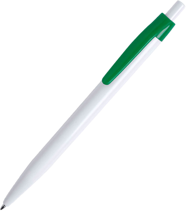 Артикул: H346410/01/15 — KIFIC, ручка шариковая, белый/зеленый, пластик