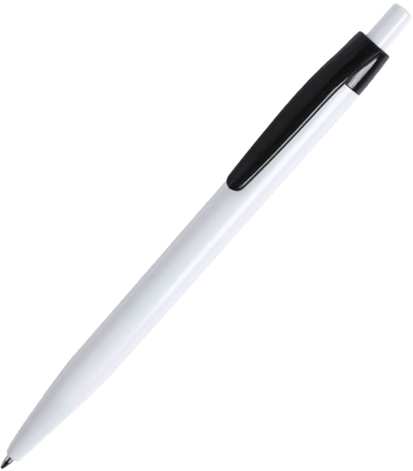 Артикул: H346410/01/35 — KIFIC, ручка шариковая, белый/черный, пластик
