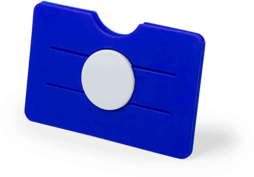 Артикул: H346305/25 — Картхолдер - держатель для телефона TISSON, синий, 8,8*5,6*0,5см, пластик