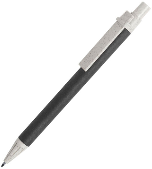 Артикул: H346496/35 — SALCEN, ручка шариковая, черный, рециклированный картон, пластик с пшеничным волокном