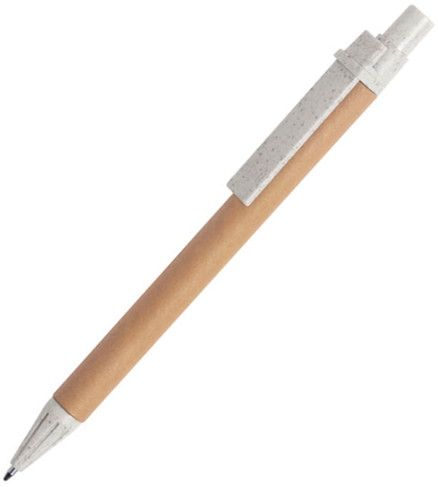 Артикул: H346496/83 — SALCEN, ручка шариковая, натуральный, рециклированный картон, пластик с пшеничным волокном
