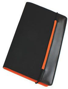 Артикул: H9216/05 — Визитница "New Style" на резинке  (60 визиток) черный с оранжевым; 19,8х12х2 см; нейлон;