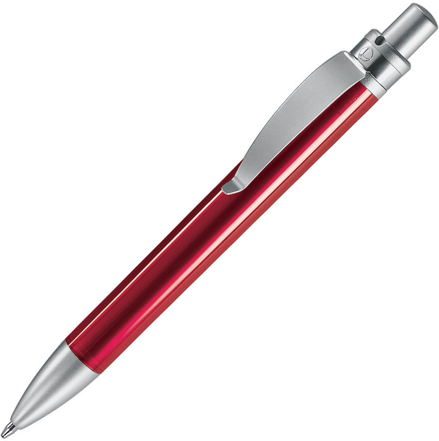 Артикул: H385/67N — FUTURA, ручка шариковая, красный/хром, пластик/металл
