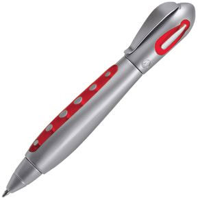 Артикул: H437/67/N — GALAXY, ручка шариковая, красный/хром, пластик/металл