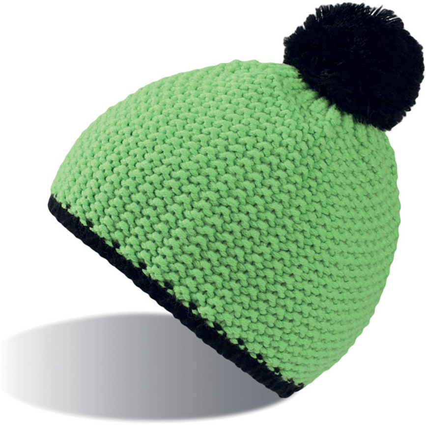 Артикул: H25491.15 — Шапка "PEAK",  зеленый неон/черный, верх: 100% акрил, подкладка: 100% полиэстер