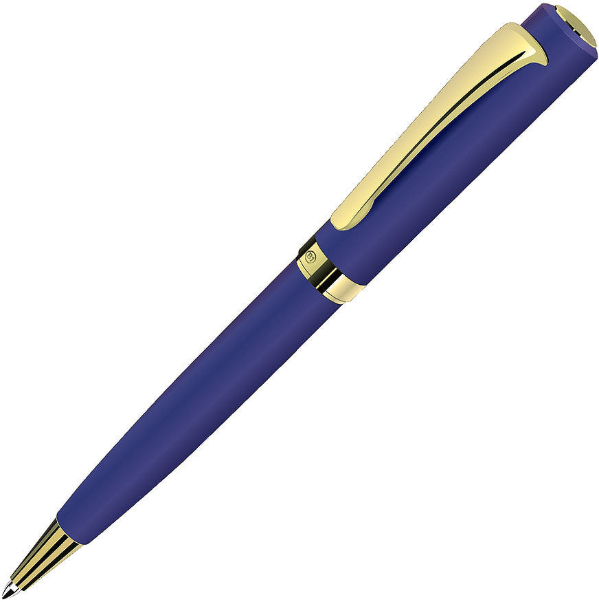 Артикул: H16413/24 — VISCOUNT, ручка шариковая, синий/золотистый, металл