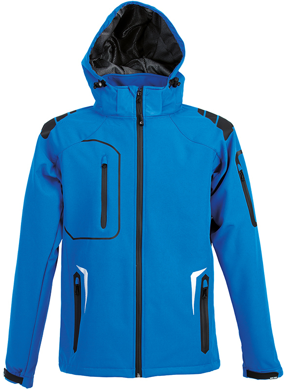 Артикул: H399926.24 — Куртка мужская "ARTIC", ярко-синий, 97% полиэстер, 3% эластан,  320 г/м2