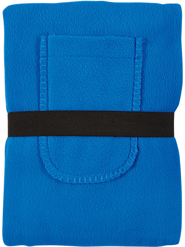 Артикул: H20302/24 — Плед "Уютный" с карманами для ног; синий, 130x150 см; флис 260 гр/м2;