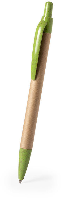 Артикул: H346320/15 — Шариковая ручка FILAX, переработанный картон, пластик c пшеничным волокном, натуральный/зеленый
