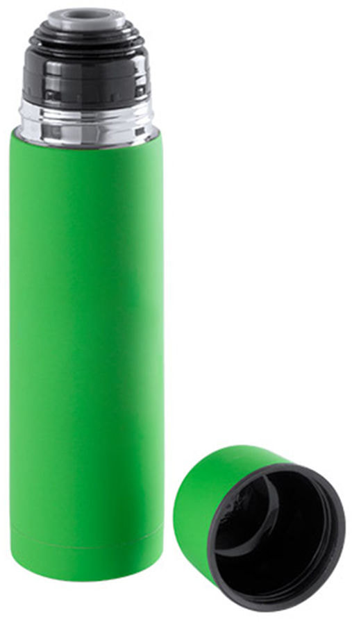 Артикул: H344875/15 — Термос вакуумный "Flask",сталь с покрытием софт тач, зеленый, 500 мл.
