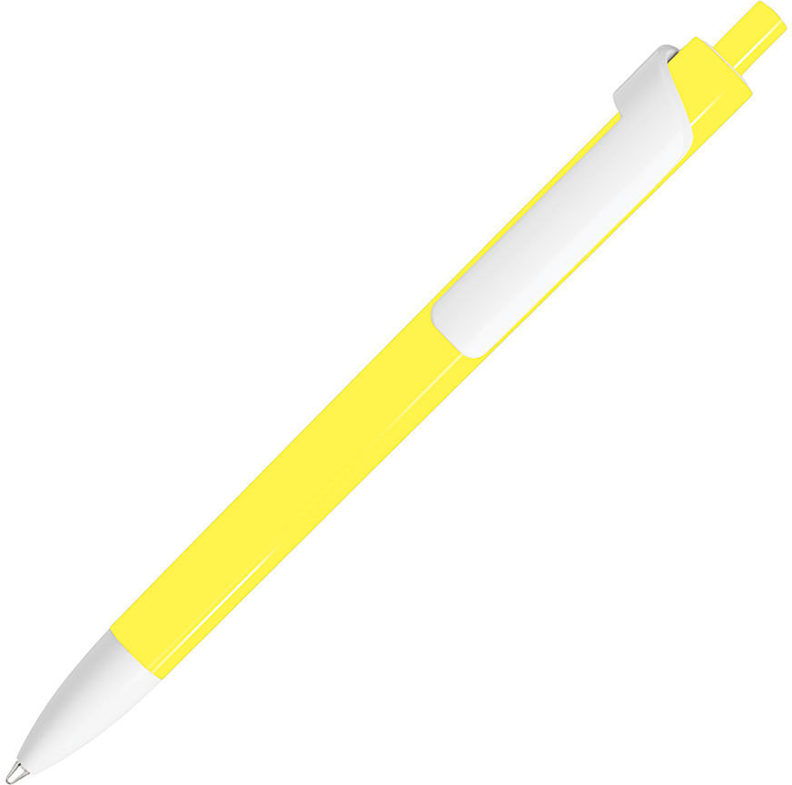 Артикул: H602/120 — FORTE, ручка шариковая, желтый/белый, пластик