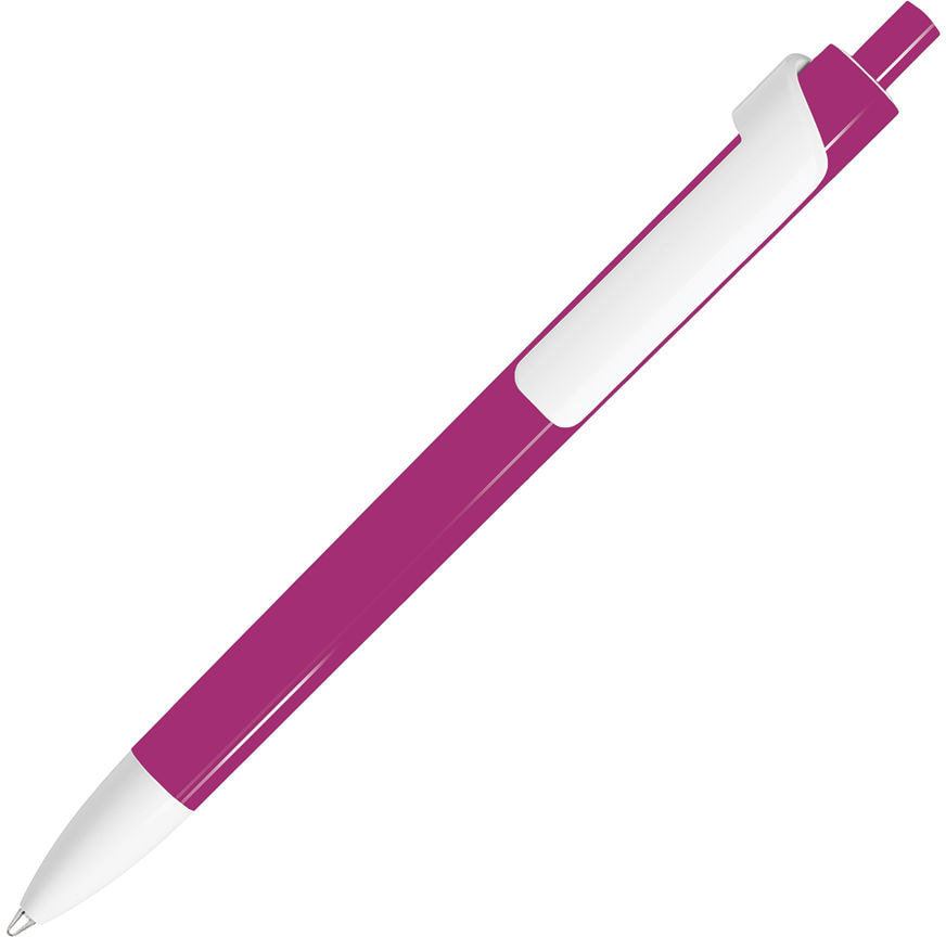 Артикул: H602/10 — FORTE, ручка шариковая, розовый/белый, пластик