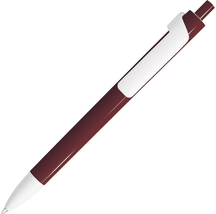 Артикул: H602/13 — FORTE, ручка шариковая, бордовый/белый, пластик