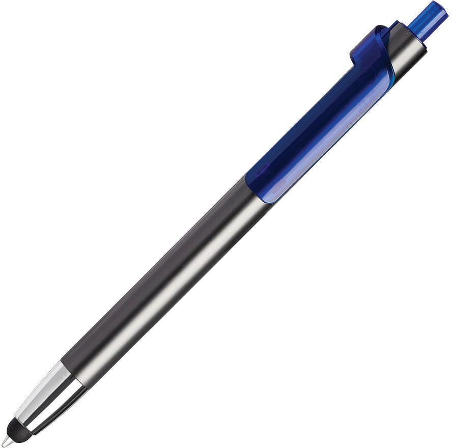 Артикул: H609/30/73 — PIANO TOUCH, ручка шариковая со стилусом для сенсорных экранов, графит/синий, металл/пластик