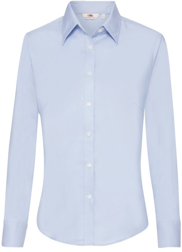 Артикул: H650020.OD — Рубашка "Lady-Fit Long Sleeve Oxford Shirt", светло-голубой, 70% х/б, 30% п/э, 135 г/м2