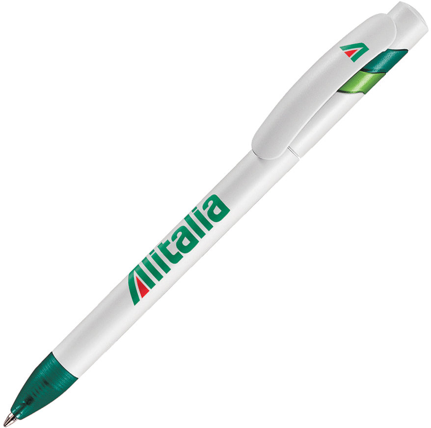 Артикул: H430/66 — MANDI, ручка шариковая, зеленый/белый, пластик