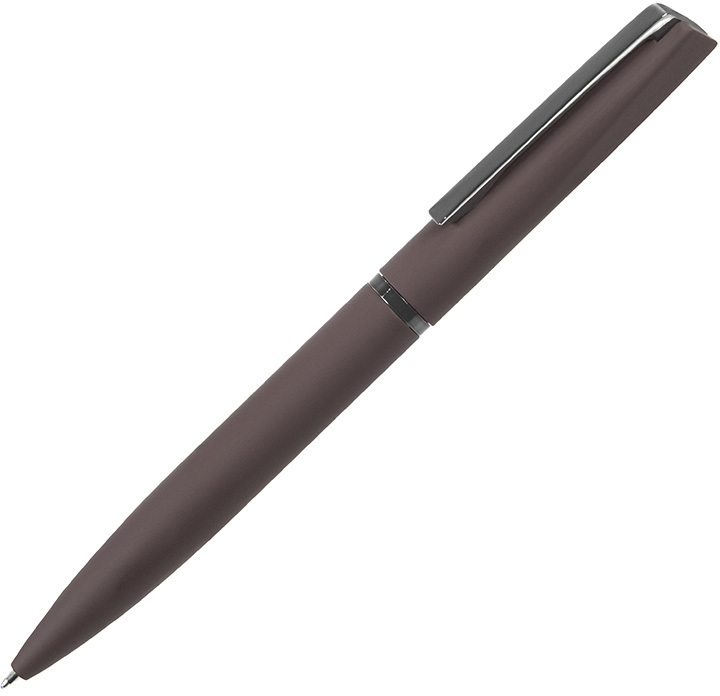 Артикул: H11061/33 — FRANCISCA, ручка шариковая, темно-коричневый/вороненая сталь, металл, пластик, софт-покрытие