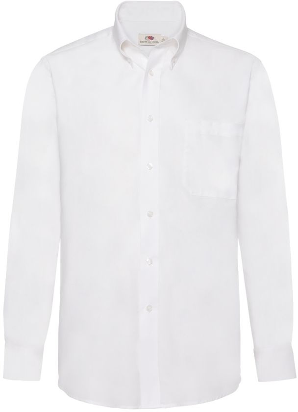 Артикул: H651140.30 — Рубашка "Long Sleeve Oxford Shirt", белый, 70% х/б, 30% п/э, 130 г/м2