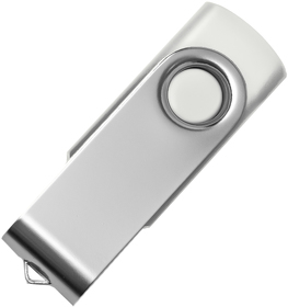 H19328_32Gb/01 - USB flash-карта DOT (32Гб), белый, 5,8х2х1,1 см, пластик, металл