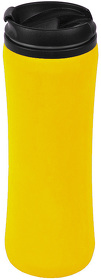 Термокружка FLOCK;  450 мл; желтый; пластик/металл (H33100/03)