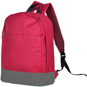 H22704/08/30 - Рюкзак "URBAN",  красный/ серый, 39х27х10 cм, полиэстер 600D