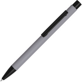 SKINNY, ручка шариковая, серебристый/черный, алюминий